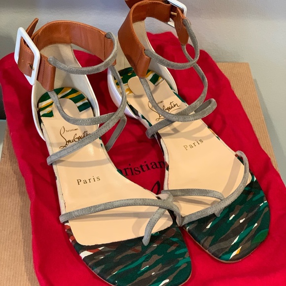 Christian Louboutin Antigua Bay Flat Multicolor - Picture 3 of 6